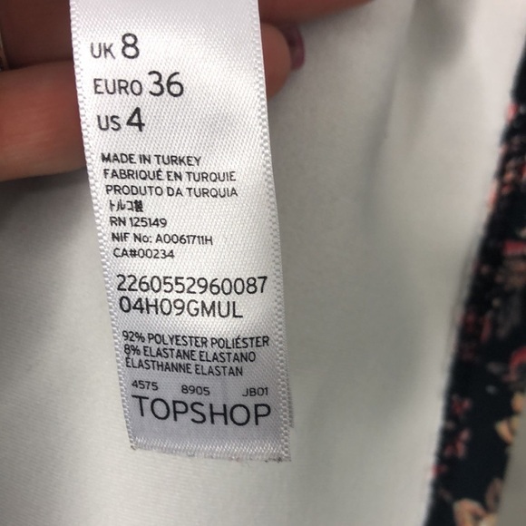 Topshop Spaghetti Strip Bodcon Dress 4 - Picture 7 of 7